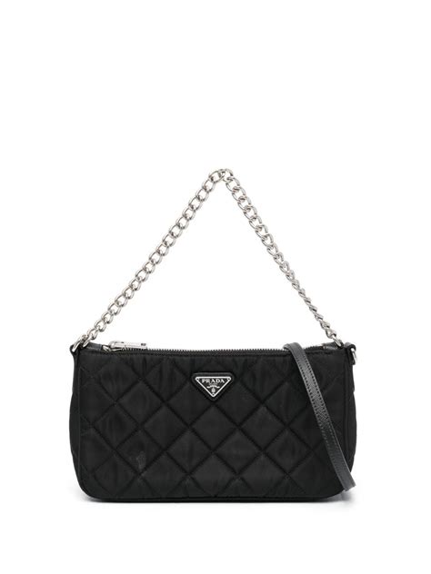 prada tessuto impuntu pattina crossbody bag oleander|Prada patterned crossbody bag.